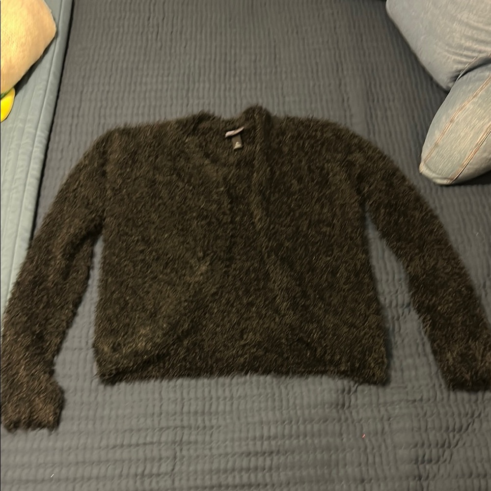Cropped eyelash Sweater XL